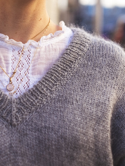 Comfort Zone Sweater | super weich und bequem aus Alpakka Silke und Tynn Silk Mohair von Sandnes Garn