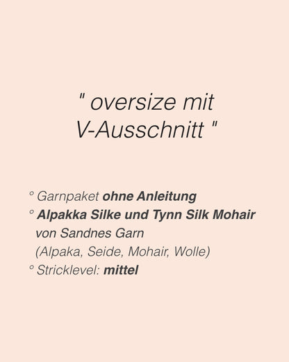 Comfort Zone Sweater | super weich und bequem aus Alpakka Silke und Tynn Silk Mohair von Sandnes Garn