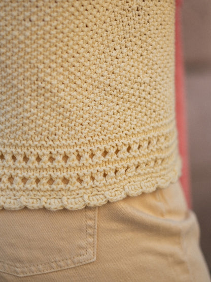 Cornflake Top | sonniges Top aus Line von Sandnes Garn