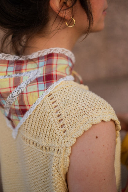 Cornflake Top | sonniges Top aus Line von Sandnes Garn