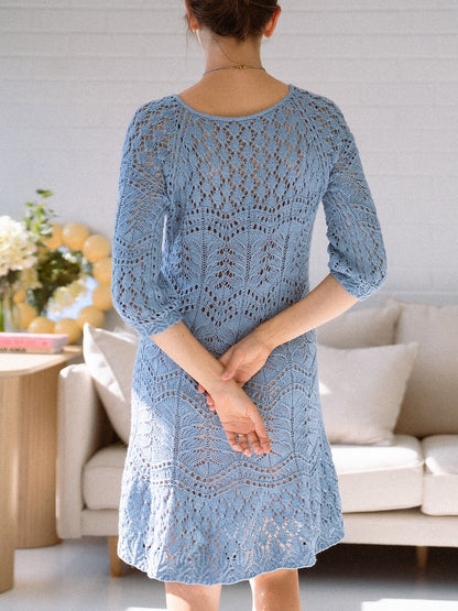 Seashore Dress | zartes Muster aus Tynn Line von Sandnes Garn
