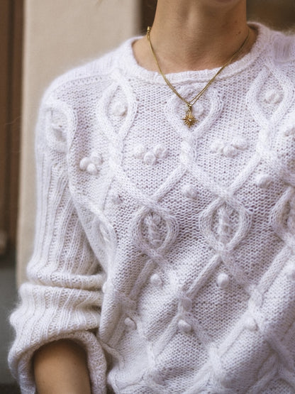 Slow Travel Sweater | zartes Zopfmuster aus Helene und Edith von Novita