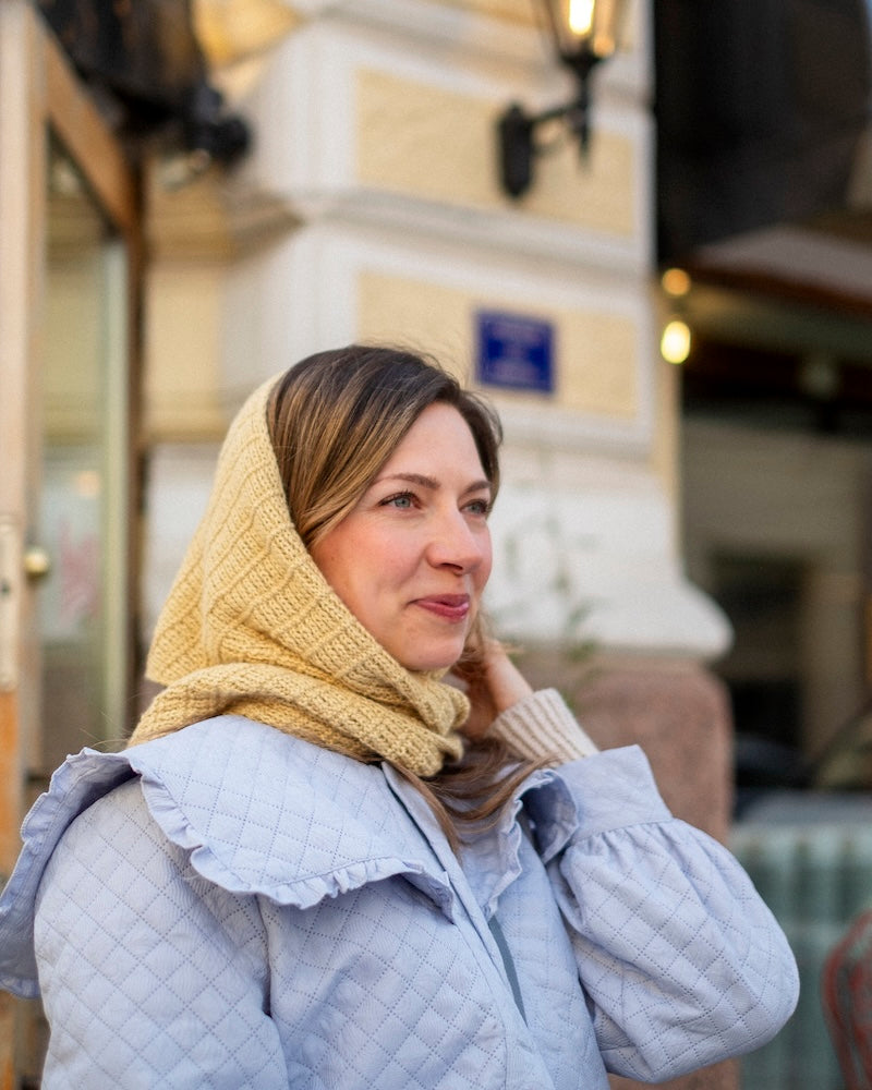 Kutovakika Stay Extra Toasty Scarf mit Alpakka Silke von Sandnes Garn 3