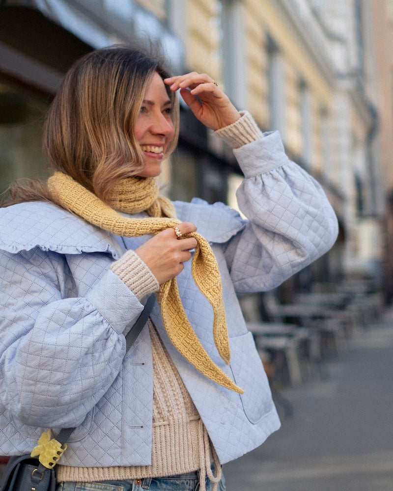 Kutovakika Stay Extra Toasty Scarf mit Alpakka Silke von Sandnes Garn 8