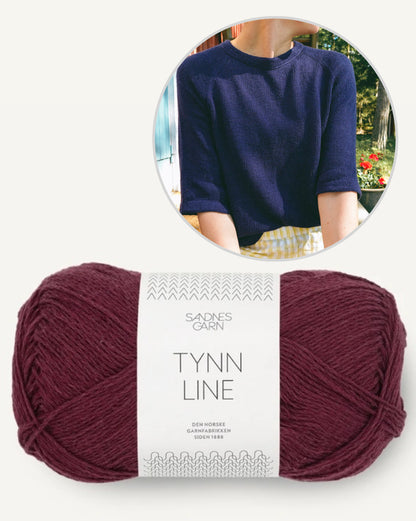 Vanilla Chilla Tee Light | let basic t-shirt i Tynn Line fra Sandnes Garn