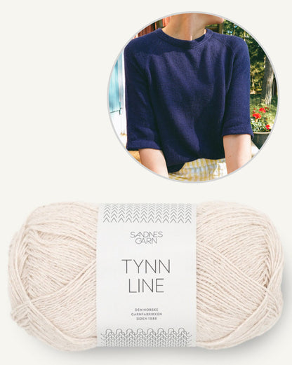 Vanilla Chilla Tee Light | let basic t-shirt i Tynn Line fra Sandnes Garn