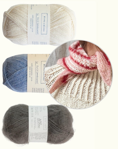 Isla Shawl Winter Edition | zart flauschig aus Le Petit Lambswool und Le Petit Silk & Mohair von Biches & Bûches