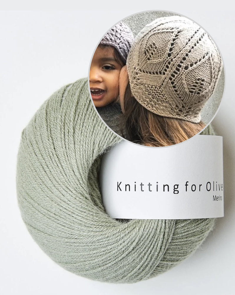 Knitting for Olive Lace Beanie mit Merino 14