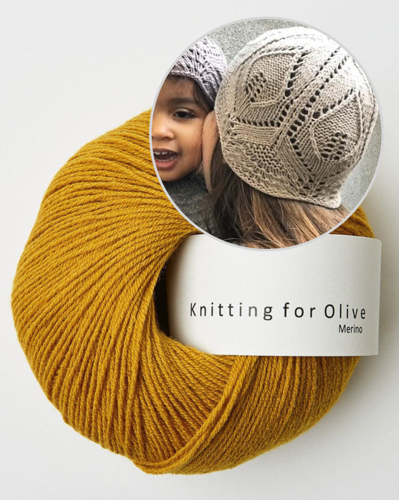 Knitting for Olive Lace Beanie mit Merino 11