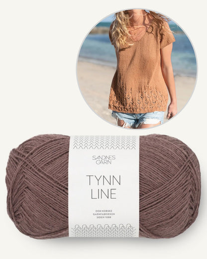 Lace Top Shirt | dezentes Lochmuster aus Tynn Line von Sandnes Garn