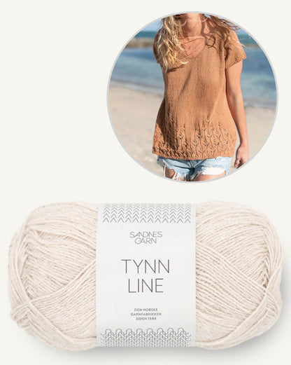 Lace Top Shirt | dezentes Lochmuster aus Tynn Line von Sandnes Garn