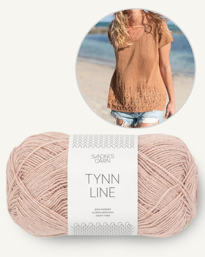 Lace Top Shirt | dezentes Lochmuster aus Tynn Line von Sandnes Garn