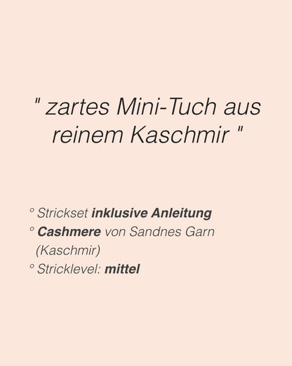 Lacey Scarf | zartes Mini-Tuch aus Cashmere von Sandnes Garn