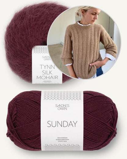 Vertical Stripes Sweater | lang und weich aus Sunday und Tynn Silk Mohair von Sandnes Garn