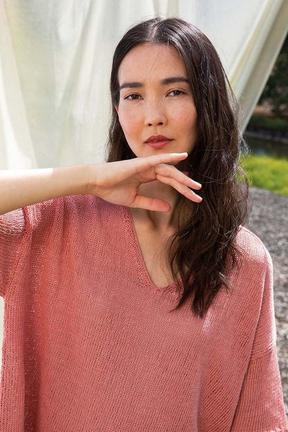 Oversize Sommerpullover | luftig weit aus Crealino von Lang Yarns