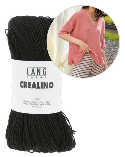 Oversize Sommerpullover | luftig weit aus Crealino von Lang Yarns