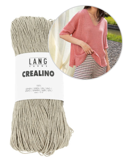 Oversize Sommerpullover | luftig weit aus Crealino von Lang Yarns