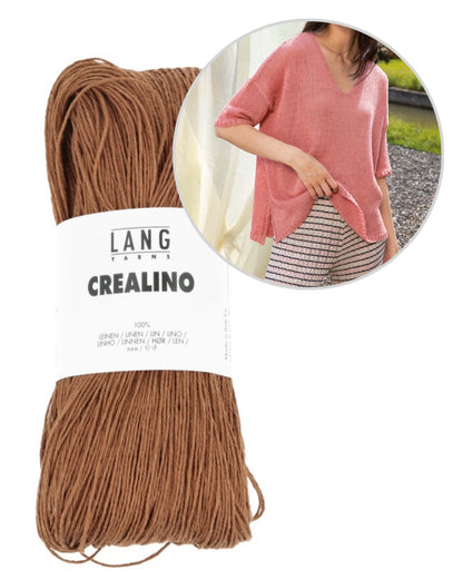 Oversize Sommerpullover | luftig weit aus Crealino von Lang Yarns