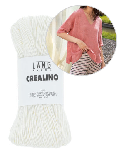 Oversize Sommerpullover | luftig weit aus Crealino von Lang Yarns