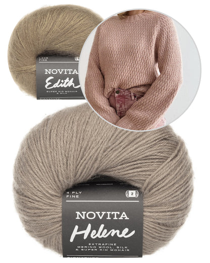 Laurenz Sweater | zartes Muster aus Helene und Edith von Novita
