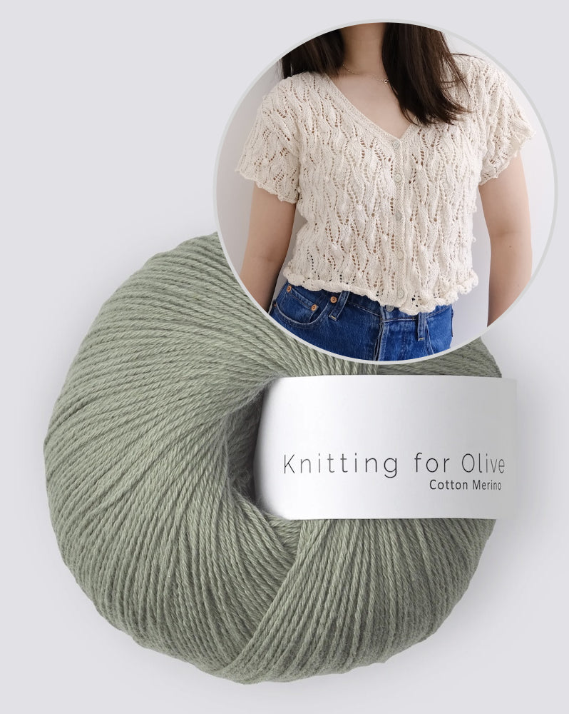 Soumine Kim Laurier Cardigan mit Cotton Merino von Knitting for Olive 15