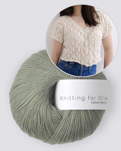 Soumine Kim Laurier Cardigan mit Cotton Merino von Knitting for Olive 15