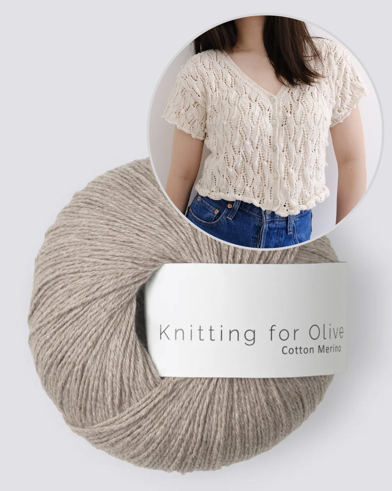 Soumine Kim Laurier Cardigan mit Cotton Merino von Knitting for Olive 12