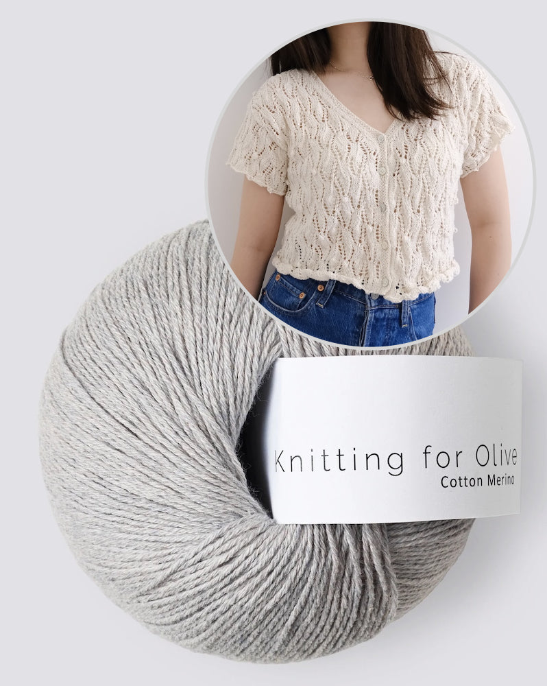 Soumine Kim Laurier Cardigan mit Cotton Merino von Knitting for Olive 14