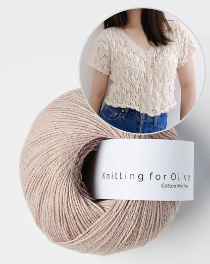 Soumine Kim Laurier Cardigan mit Cotton Merino von Knitting for Olive 10
