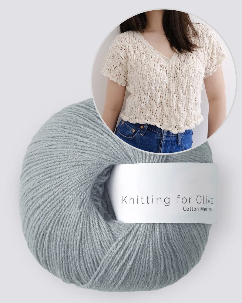 Soumine Kim Laurier Cardigan mit Cotton Merino von Knitting for Olive 13