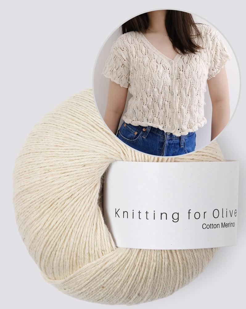 Soumine Kim Laurier Cardigan mit Cotton Merino von Knitting for Olive 9