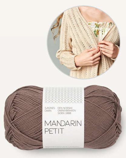 Lavendel Jacke | lässige Jacke von Mandarin Petit von Sandnes Garn