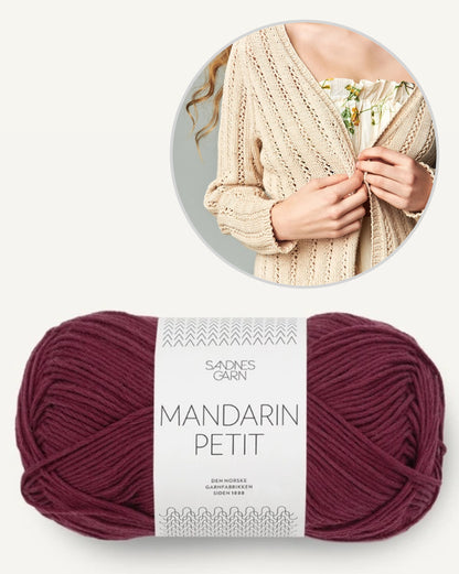 Lavendel Jacke | lässige Jacke von Mandarin Petit von Sandnes Garn