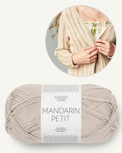 Lavendel Jacke | lässige Jacke von Mandarin Petit von Sandnes Garn