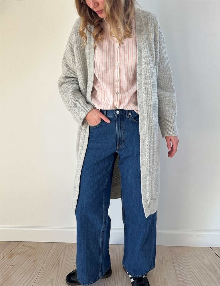 Caia Cardigan Max von LeKnit mit Babyull Lanett und Tynn Silk Mohair von Sandnes Garn 5