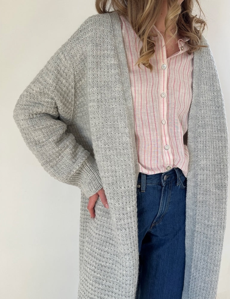 Caia Cardigan Max von LeKnit mit Babyull Lanett und Tynn Silk Mohair von Sandnes Garn 8