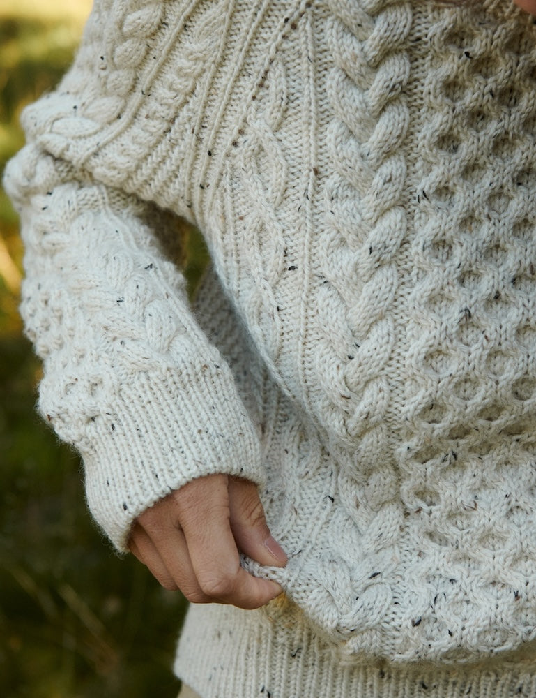 LeKnit, Cara Sweater, Farbe: nature Tweed 4