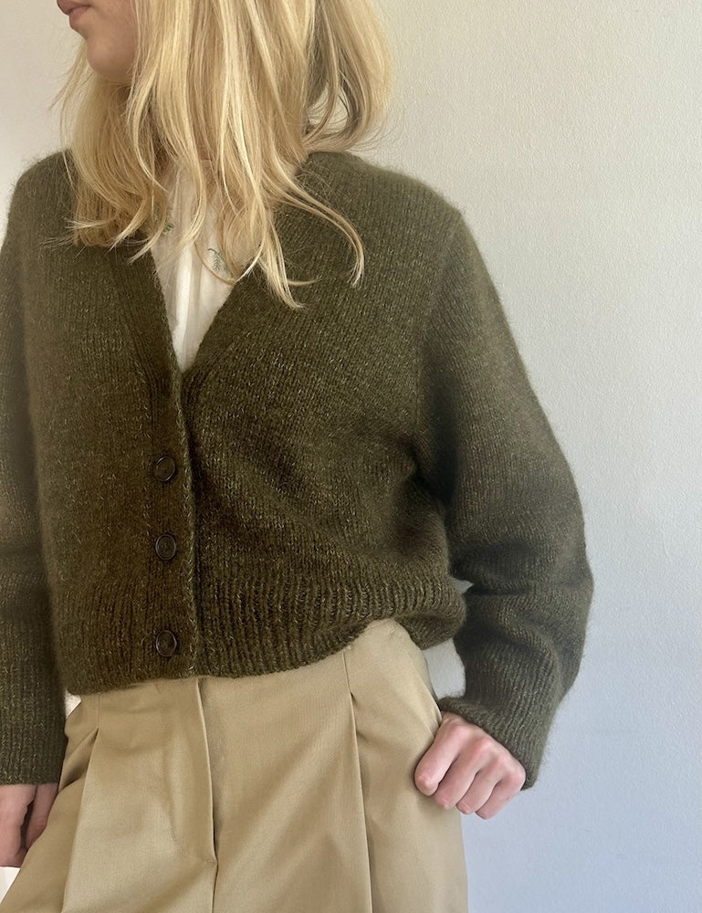 Chunky Mouline Cardigan von LeKnit mit Double Sunday und Tynn Silk Mohair von Sandnes Garn 5