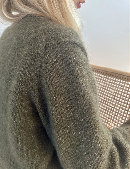 Chunky Mouline Cardigan von LeKnit mit Double Sunday und Tynn Silk Mohair von Sandnes Garn 6