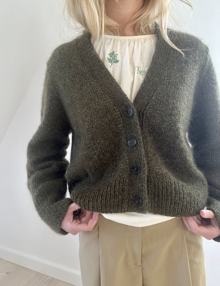 Chunky Mouline Cardigan von LeKnit mit Double Sunday und Tynn Silk Mohair von Sandnes Garn 7