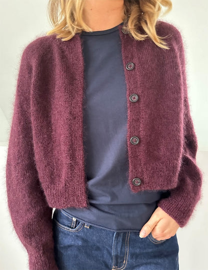 Cardigan Darcy | veste courte classique avec Sunday et Tynn Silk Mohair de Sandnes 