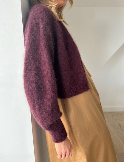 Cardigan Darcy | veste courte classique avec Sunday et Tynn Silk Mohair de Sandnes 
