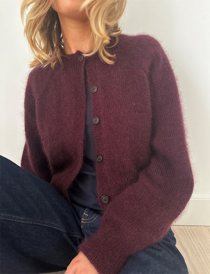 Cardigan Darcy | veste courte classique avec Sunday et Tynn Silk Mohair de Sandnes 