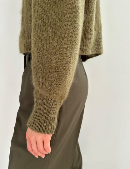 Cardigan Darcy | veste courte classique avec Sunday et Tynn Silk Mohair de Sandnes 