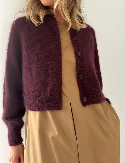 Cardigan Darcy | veste courte classique avec Sunday et Tynn Silk Mohair de Sandnes 
