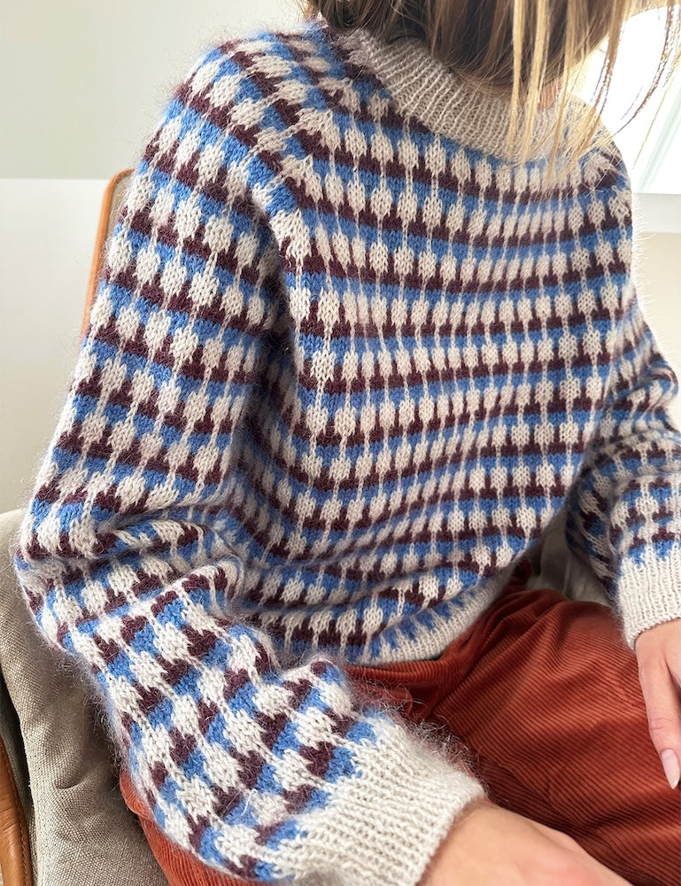 LeKnit Facet Sweater mit Tynn Peer Gynt und Tynn Silk Mohair von Sandnes Garn 3