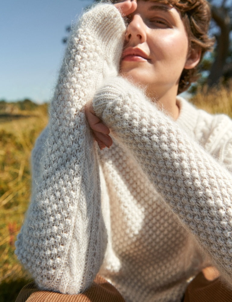 Leknit Isla Sweater mit Sunday und Tynn Silk Mohair von Sandnes Garn 1
