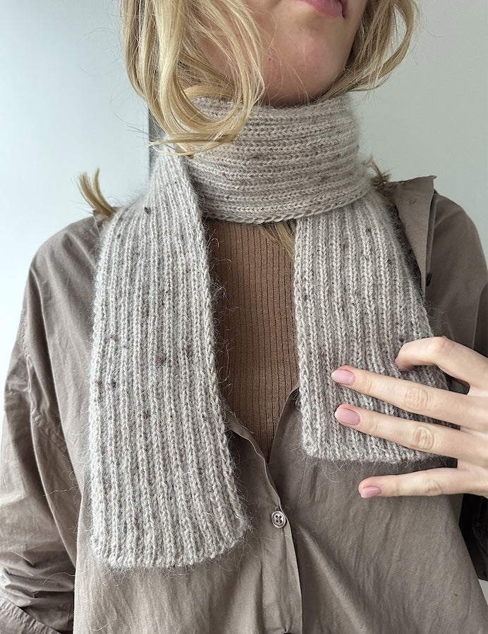 LeKnit Note Rib Scarf mit Sunday und Tynn Silk Mohair von Sandnes Garn 1