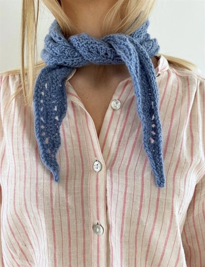 Peacock Scarf - Sandnes Edition | leichtes Pfauenmuster aus Alpakka Folgetrad und Tynn Silk Mohair