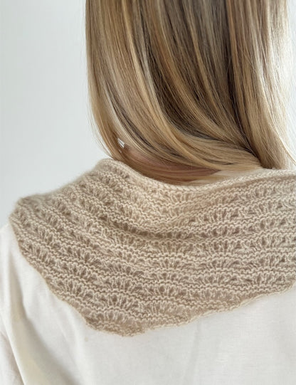 Peacock Scarf - Sandnes Edition | leichtes Pfauenmuster aus Alpakka Folgetrad und Tynn Silk Mohair